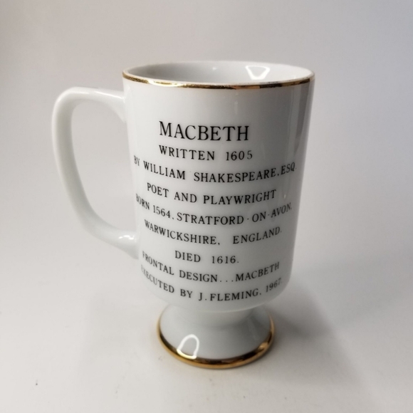 Vintage Royal Crown Shakespeare Macbeth Coffee Mug - Picture 2 of 4